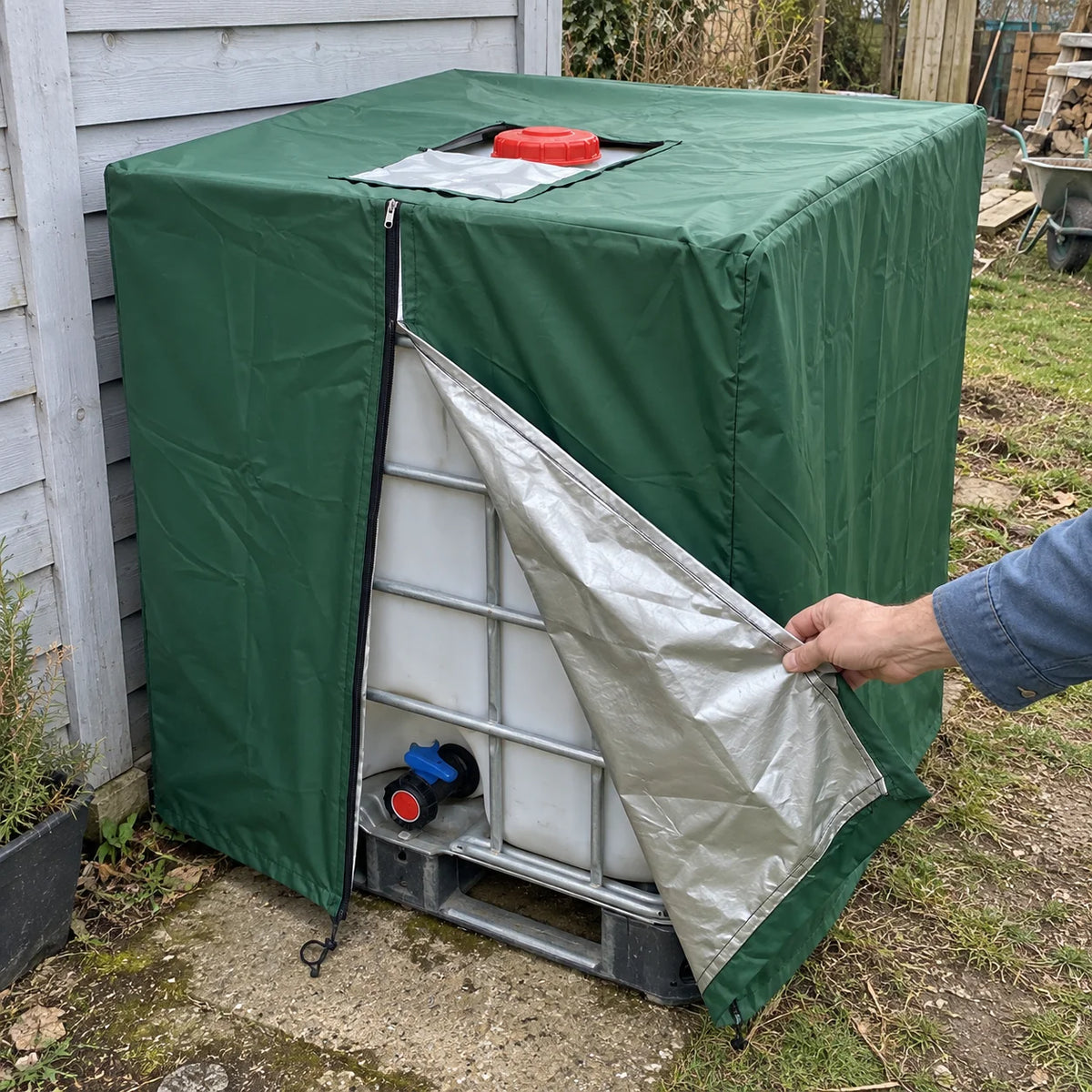 IBC-trekk for 1000-liters tank – beskyttelse mot alger og UV