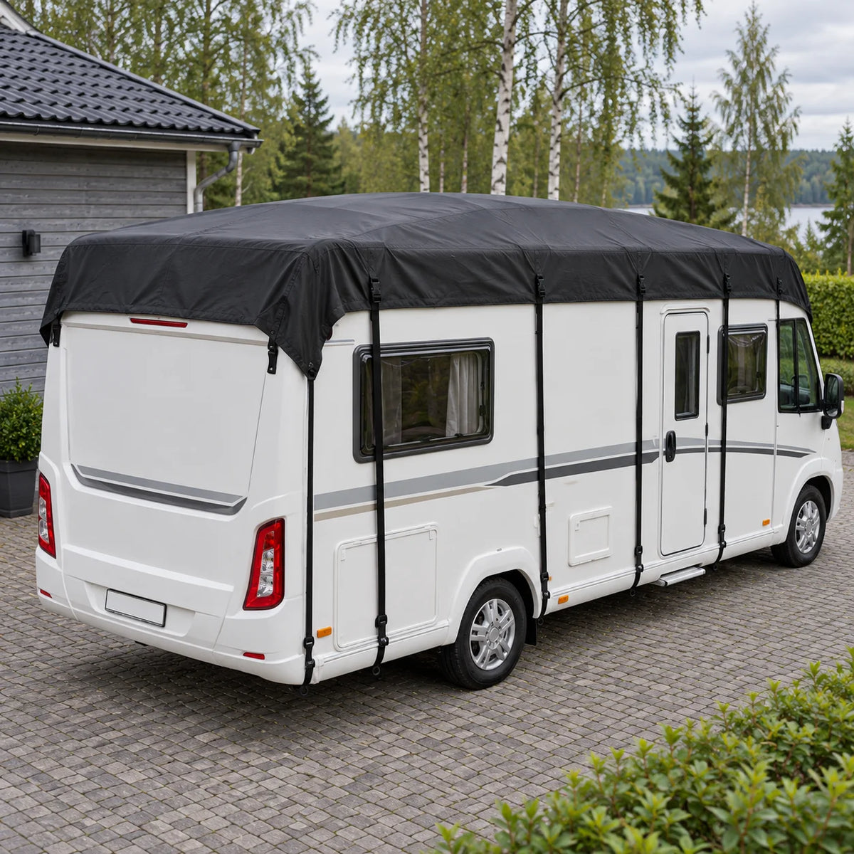 Taktrekk for bobil og campingvogn – 3 m bred