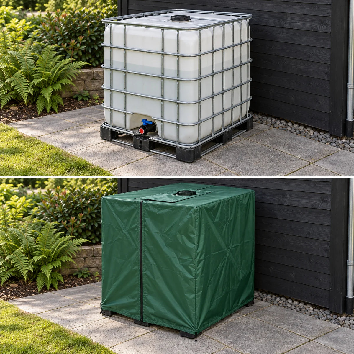 IBC-trekk for 1000-liters tank – beskyttelse mot alger og UV